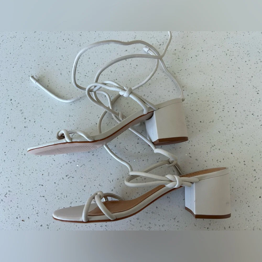 SCHUTZ strappy lace-up block heel sandals women’s 8 - Picture 3 of 7